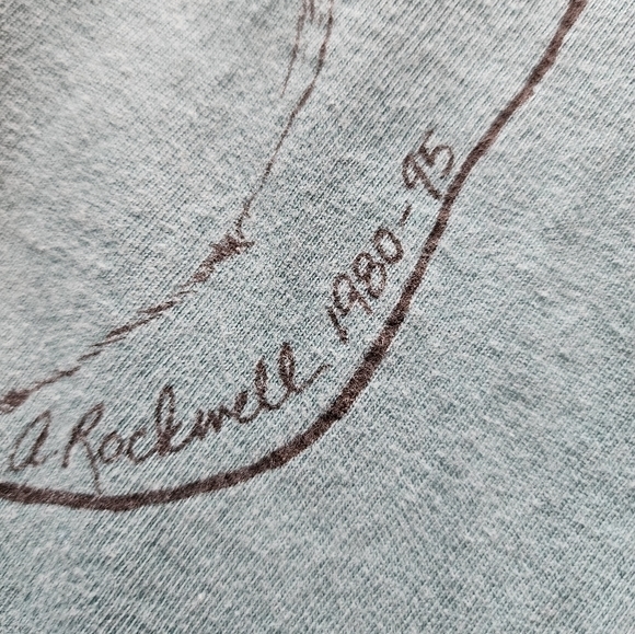 Hanes Beefy Vintage Duck Print Gutty Honk A Rockwell 80's -95 Medium T Shirt - Picture 3 of 10